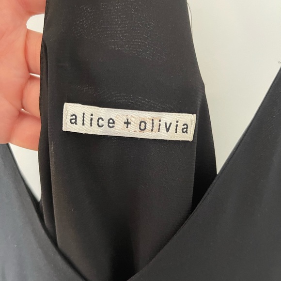alice + olivia Fierra Dress in black, size M - Picture 4 of 4